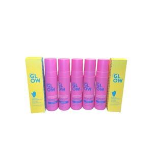 5 The Australian Glow 1 HOUR EXPRESS MEDIUM SELF TAN TANNING MOUSSE & 2 mitts